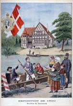 The Danish pavilion at the Universal Exhibition of 1900, Paris, 1900. Artist: Unknown