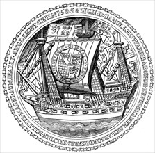 Seal and Autograph of the Lord High Admiral, Charles, Lord Howard of Nottingham, 1585. Artist: Unknown