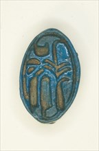 Cowroid: The King’s Wife, Tiye, Egypt, New Kingdom, Dynasty 18, reign of Amenhotep III (abt.1390... Creator: Unknown.