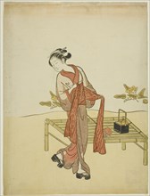 By the Stream, c. 1765. Attributed to Suzuki Harunobu.