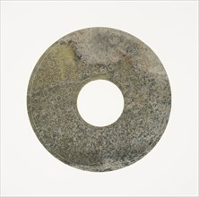 Disc (bi), Eastern Zhou period or Western Han dynasty, 3rd/2nd century B.C.