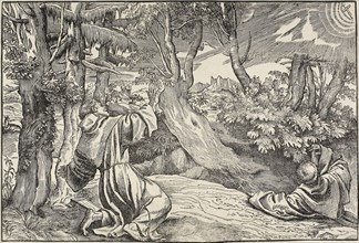 Saint Francis Receiving the Stigmata, 1535/45. Creator: Nicolo Boldrini.