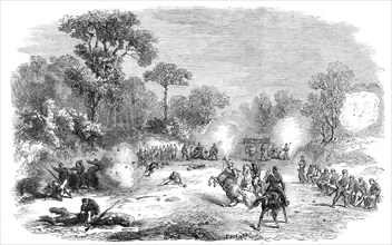 The Revolution in Naples - before Capua, Sept. 19 - severe fire on the national troops..., 1860. Creator: Unknown.