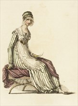 Fashion Plate (Half Dress), 1814. Creator: Rudolph Ackermann.