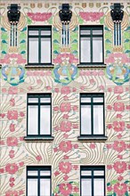 Majolikahaus (Majolica) House at No. 40 Linke Wienzeile (1899), Vienna, Austria