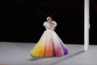 Tokyo, Japan. 23rd July, 2021. T'QUIO, TO - 23.07.2021: TOKYO 2020 OLYMPIAD TOKYO - Tokyo 2020 Olympic Games opening ceremony held in 2021 held at Tokyo Olympic Stadium in Japan. (Photo: Richard Calli...