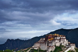 Potala Palace and cliffs