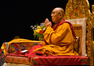 The 14th DALAI LAMA of Tibet teaches Buddhism sponsored by the TIBETAN MONGOLIAN CULTURAL CENTER - BLOOMINGTON, INDIANA
