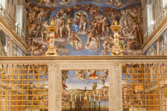 Behind the Scenes at the Sistine Chapel, March 13, 2013, as it readies for the Conclave that welcomes Pope Francis.