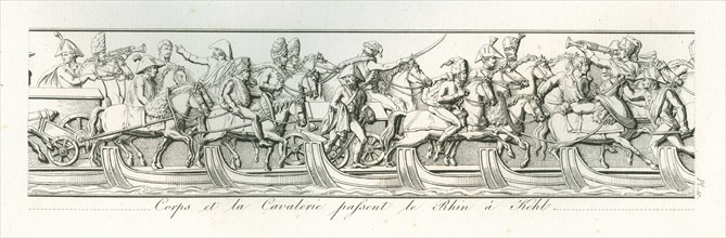 Colonne Vendôme : Le 25 septembre, le 5e corps et la cavalerie passent le Rhin à Kehl