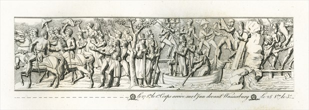 Colonne Vendôme : Le 27 octobre, le 1er corps arrive sur l'Inn devant Wasserburg.