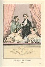 Une loge aux Italiens, 1852