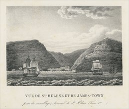 Vue de Ste Hélène et de James-Town (Ile de Sainte-Hélène)